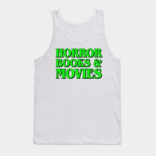 Horror Books & Movies (Slime Green) Tank Top